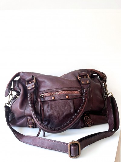 Sac Bella grand cuir lisse...