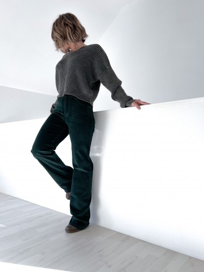 Pantalon velours - militaire