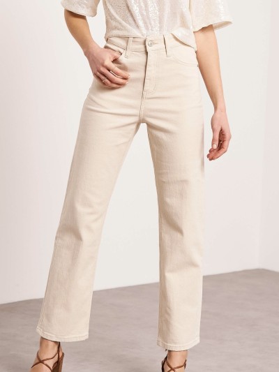 Jeans droit kaki - Beige