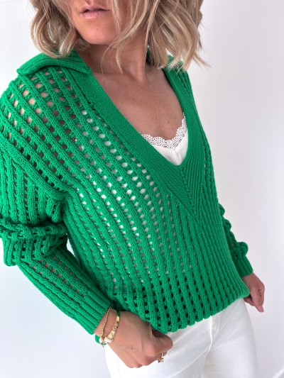 Grob gestrickter Pullover...