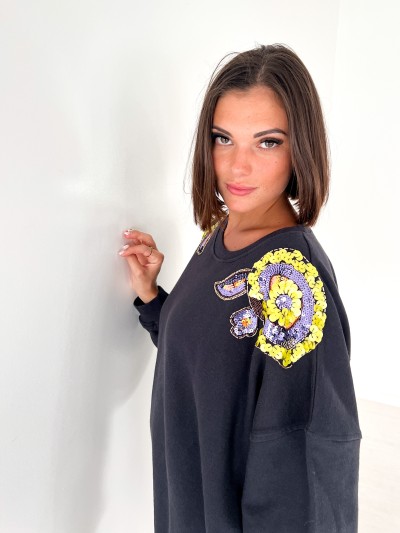 Schouder sweatshirt/trui...