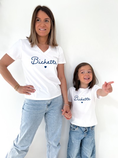 T-shirt Bichette - Bleu jeans