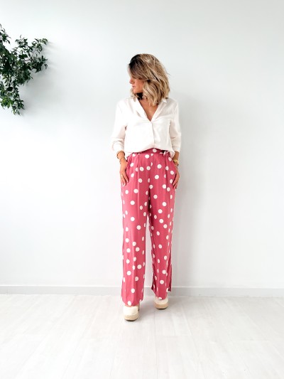 Glamour Pois Broek - rose...