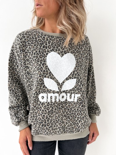 Schweiß Amour Leopard - Khaki