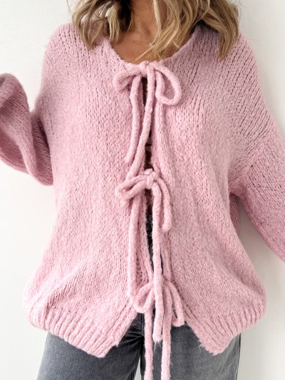 Strickjacke Noeuds - Rose