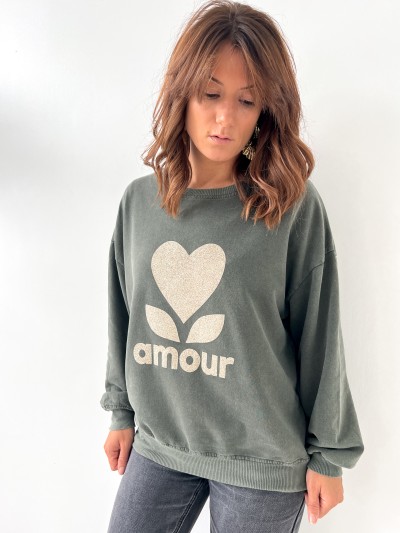 Sweat / Pull Amour - Kaki