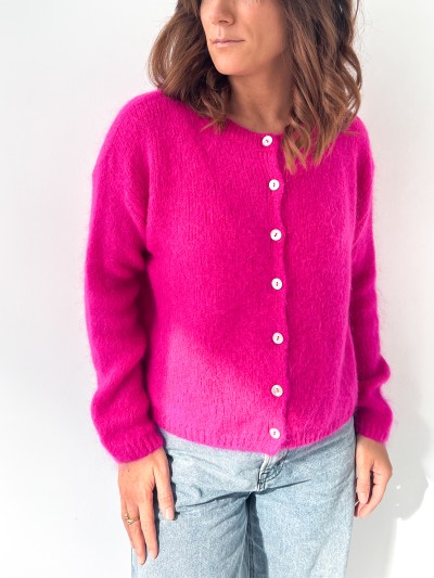 Gilet Eline - Fuchsia