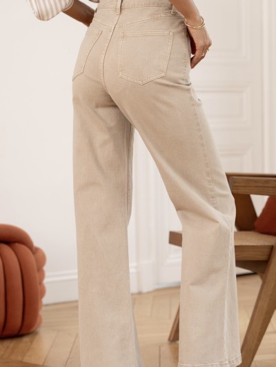 JEANS GABRIEL - Beige 