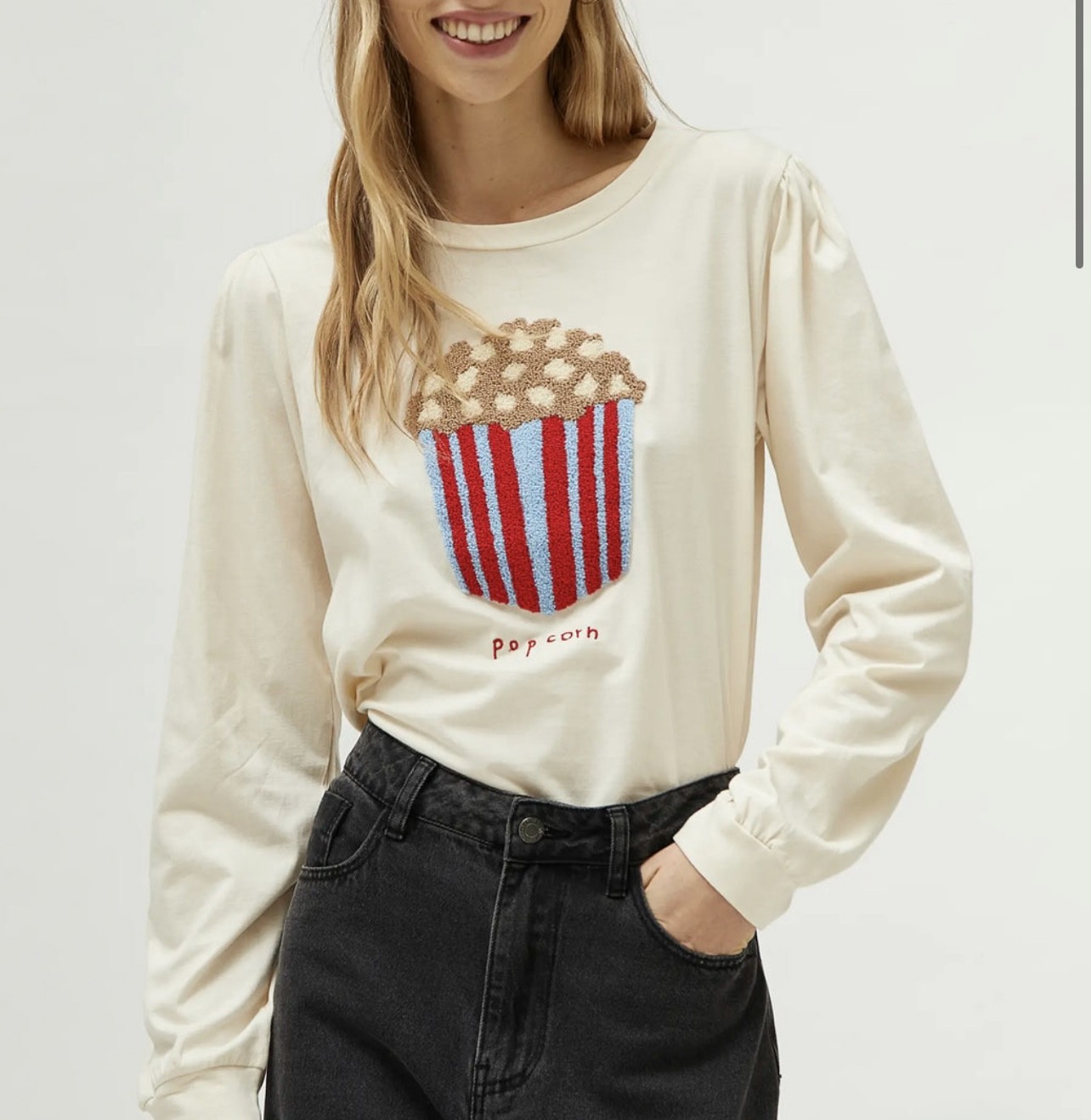 T-shirt longue Manche Pop Corn