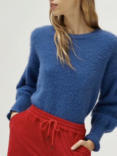 Pull Mohair - Blau