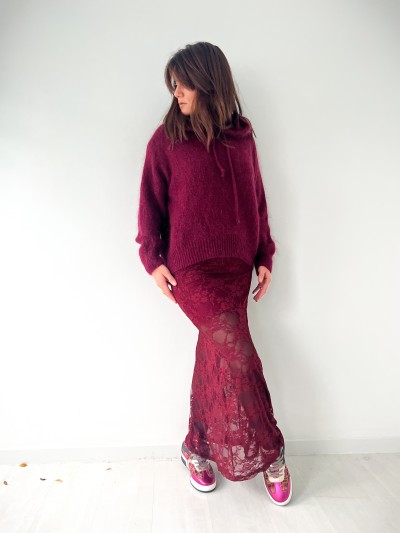 Pull Angy - bordeaux 