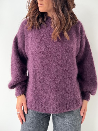 Pull mohair - Pflaume