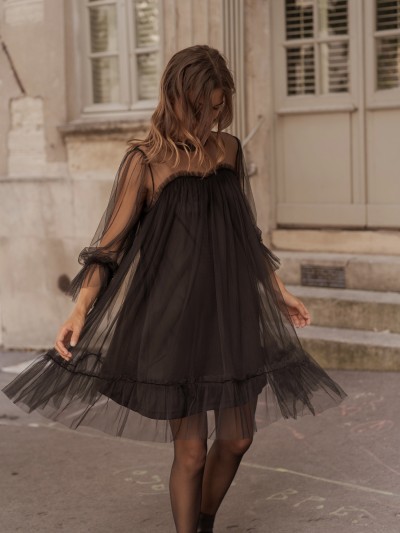 Robe Lucile Tulle - Noir