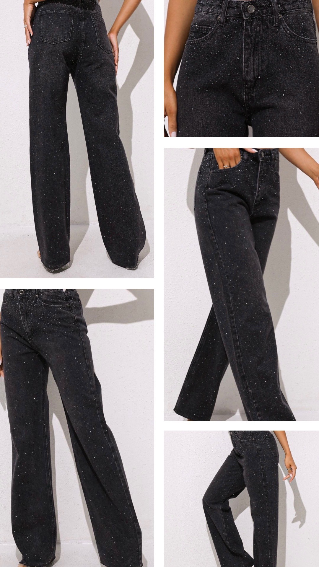 Jeans Anais Noir Strasse et Brillant