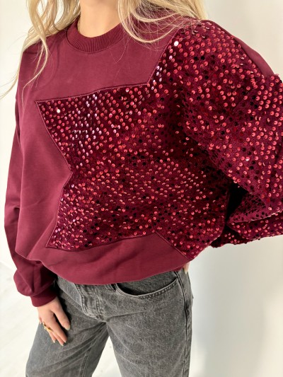 Pull étoile sequin