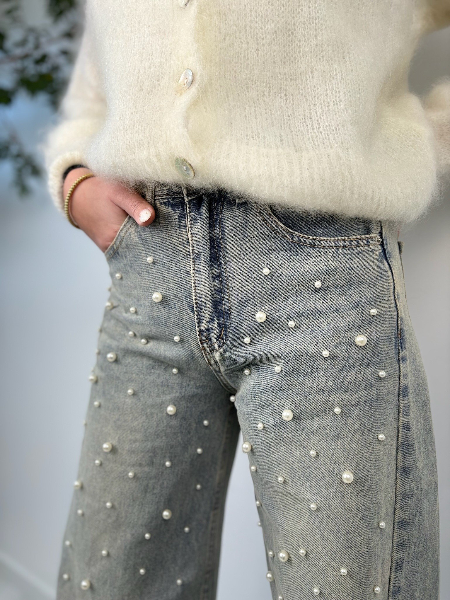 Jeans ANNA avec perle