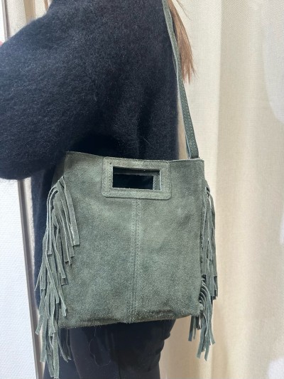 Tasche Mare en daim - Khaki