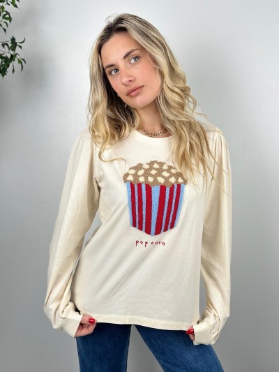 T-shirt longue Manche Pop Corn