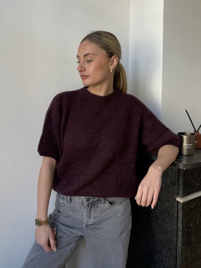 Pull Cosy Chic - bordeaux 